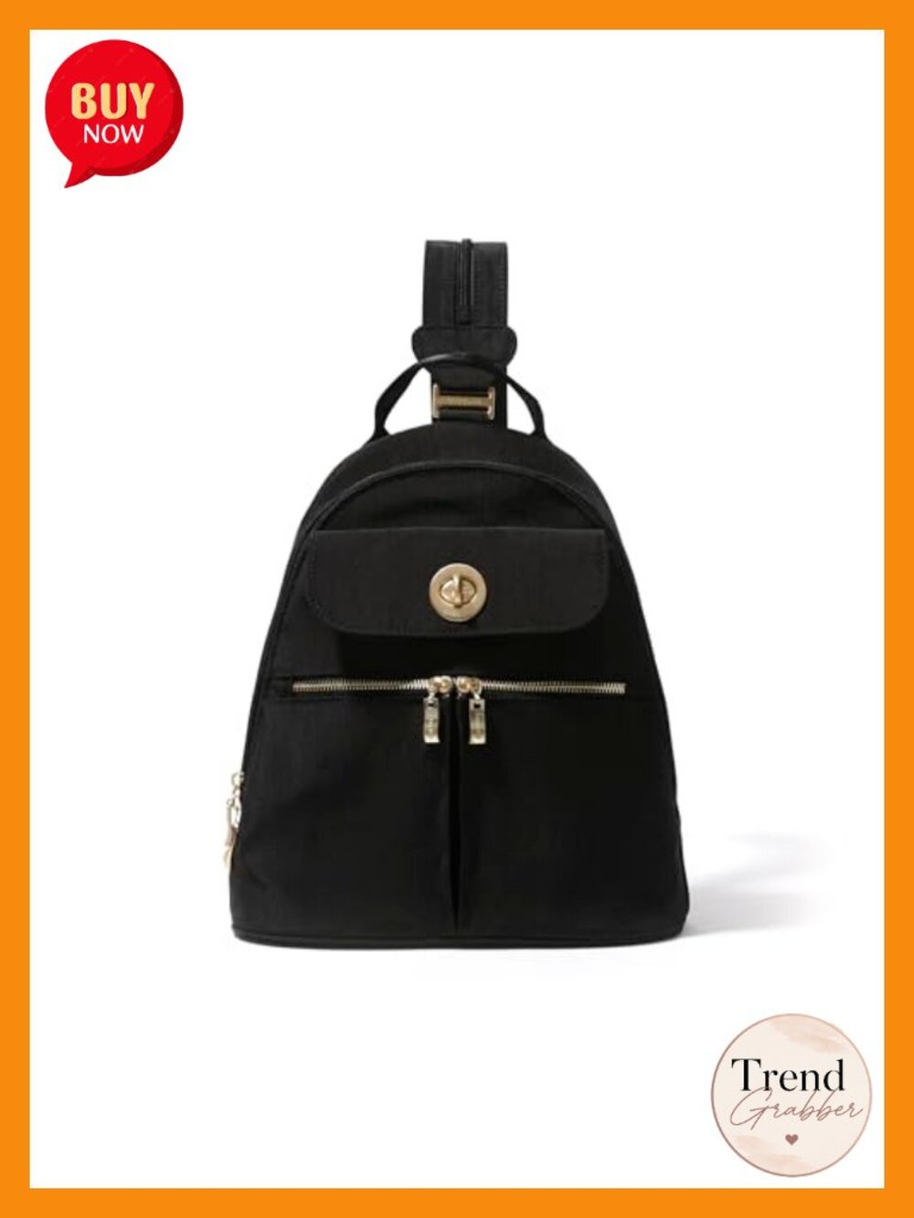 Convertible Backpack Sling Crossbody Nylon Handbag RFID Tablet Sleeve